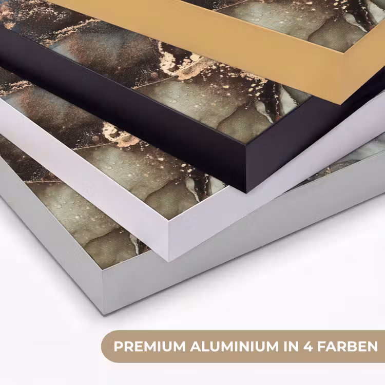 Marmer - Goud - Groen Textielframe zwart klein -USP_kleurenDE