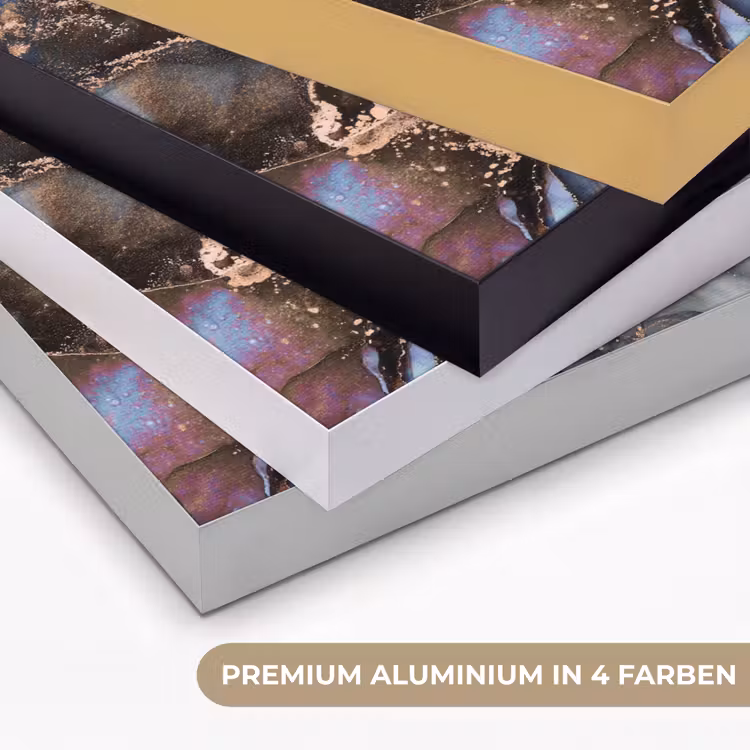 Marmer - Goud - Rosé Textielframe zwart klein -USP_kleurenDE