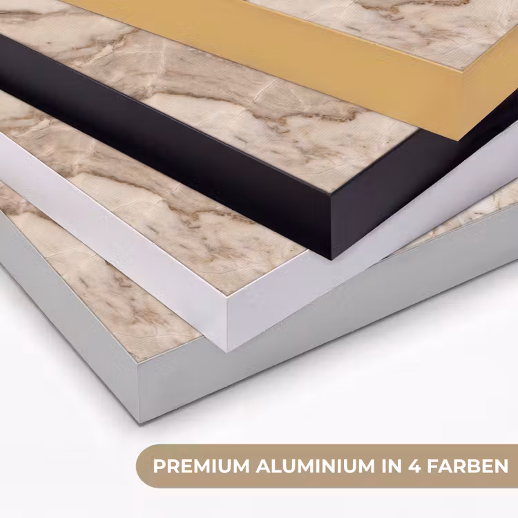 Marmer - Aderen - Textuur - Beige - Modern Textielframe zwart klein -USP_kleurenDE