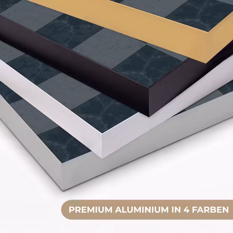 Marmer - Patroon - Antraciet Textielframe zwart klein 947 -USP_kleurenDE