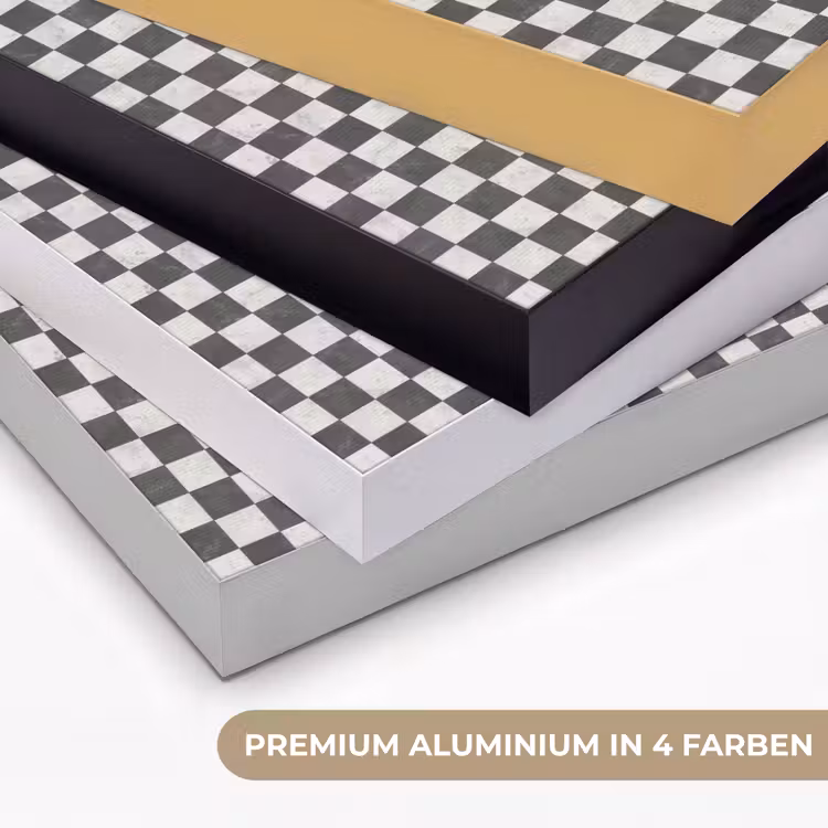 Marmer - Patroon - Grijs Textielframe zwart klein 947 -USP_kleurenDE