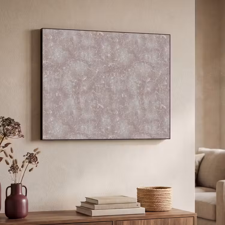 Marmer - Patroon - Mauve Textielframe zwart klein 947 -sfeer3
