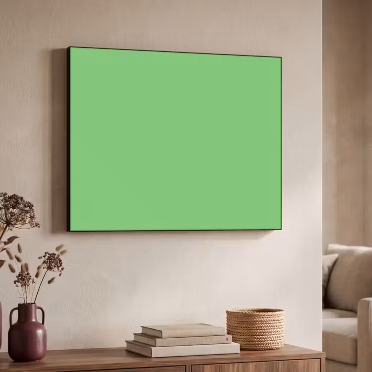 Meadow - Green - Groen Textielframe zwart klein 947 -sfeer3