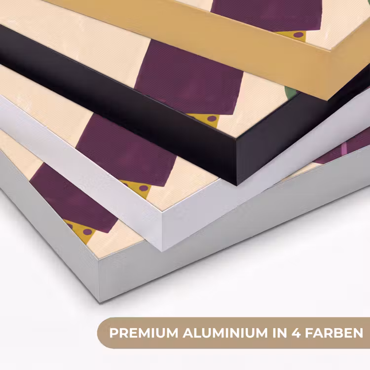 Mensen - Dienblad - Eten - Modern - Kleurrijk Textielframe zwart klein -USP_kleurenDE