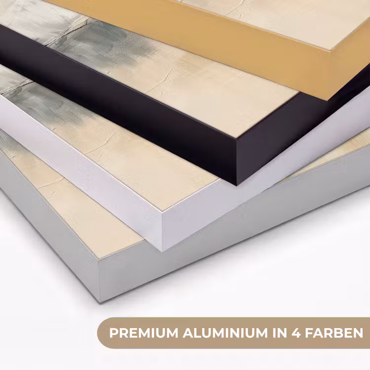 Modern - Abstract - Goud - Zwart Textielframe zwart klein -USP_kleurenDE