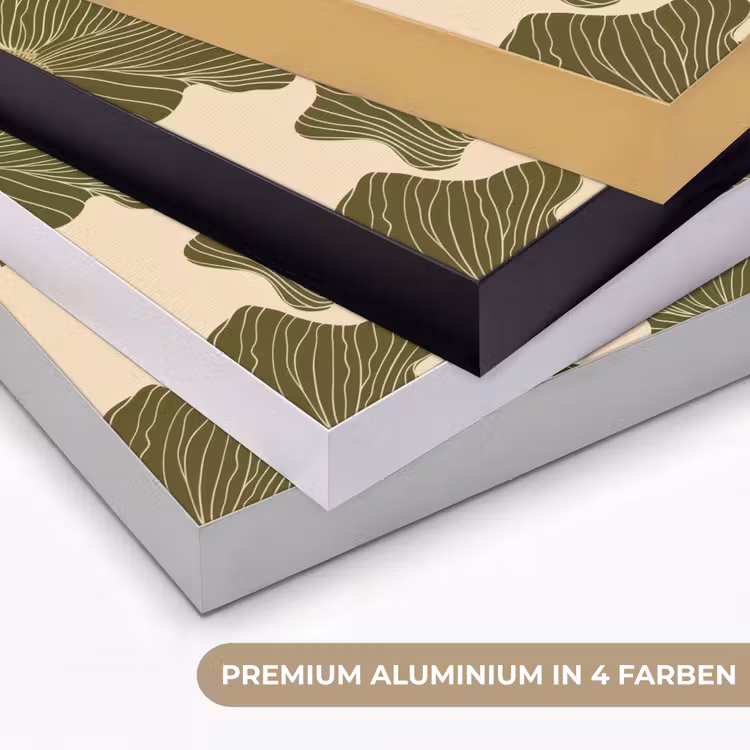 Modern - Abstract - Groen Textielframe zwart klein 947 -USP_kleurenDE