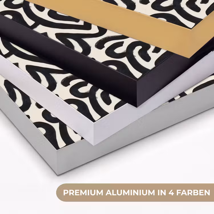 Modern - Abstract - Zwart Textielframe zwart klein 947 -USP_kleurenDE