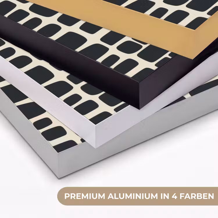 Modern - Organisch - Zwart Textielframe zwart klein 947 -USP_kleurenDE