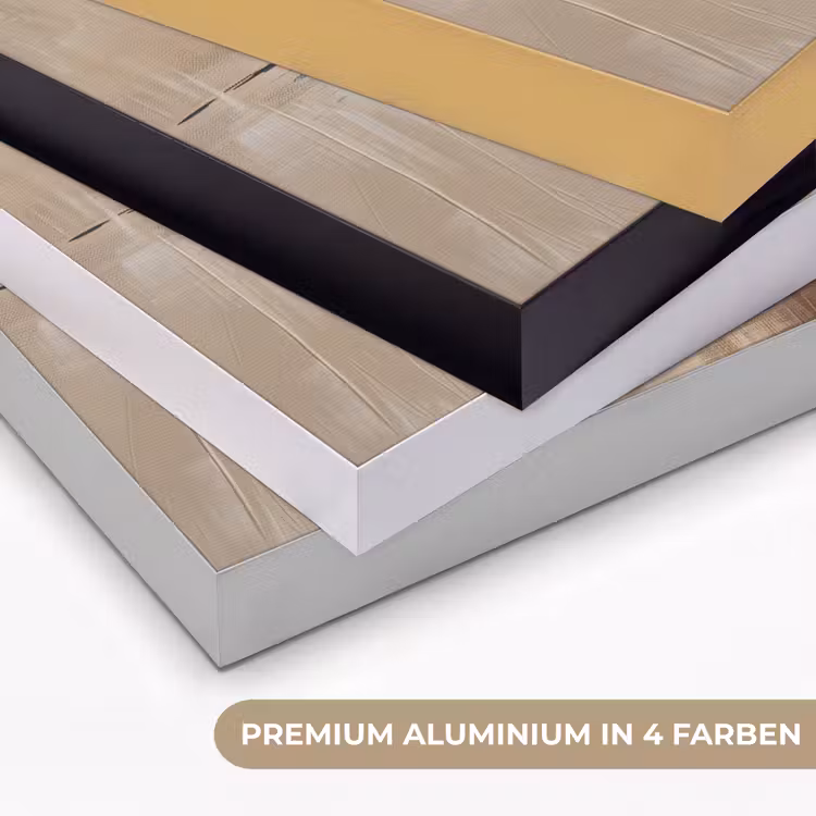 Modern - Bruin - Abstract - Beige Textielframe zwart klein -USP_kleurenDE