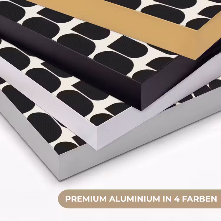 Modern - Patroon - Zwart Textielframe zwart klein 947 -USP_kleurenDE