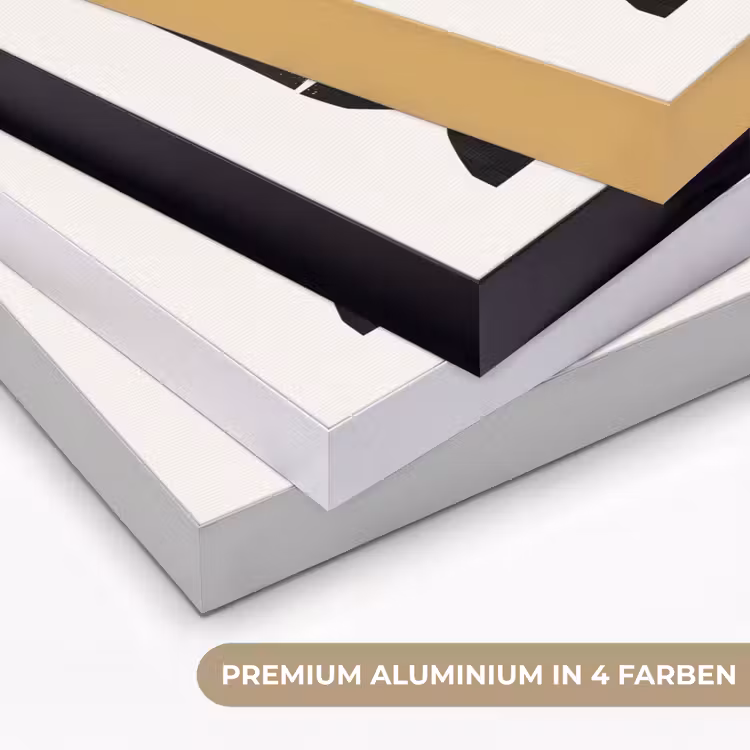Modern - Halve cirkel - Goud - Zwart Textielframe zwart klein -USP_kleurenDE