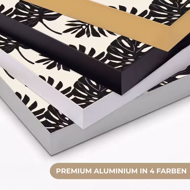 Modern - Monstera - Zwart Textielframe zwart klein 947 -USP_kleurenDE