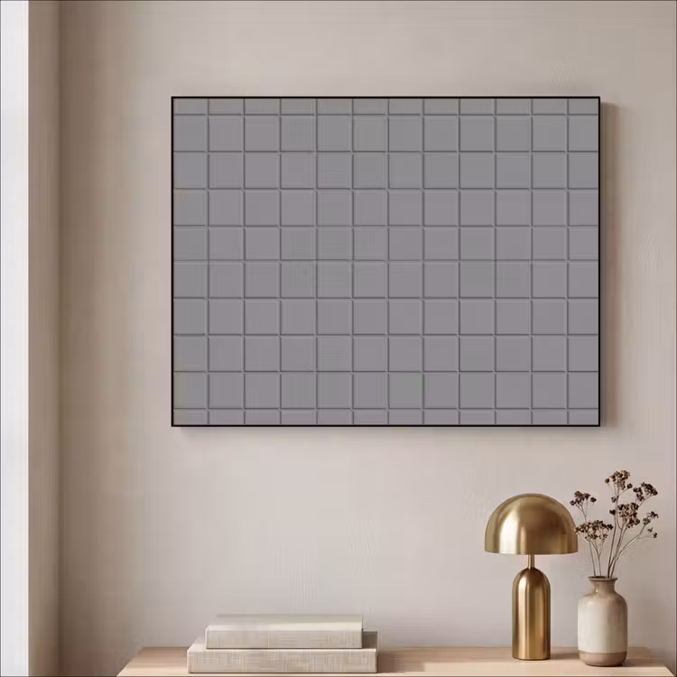 Modern - Patroon - Grijs Textielframe zwart klein 947 -sfeer2