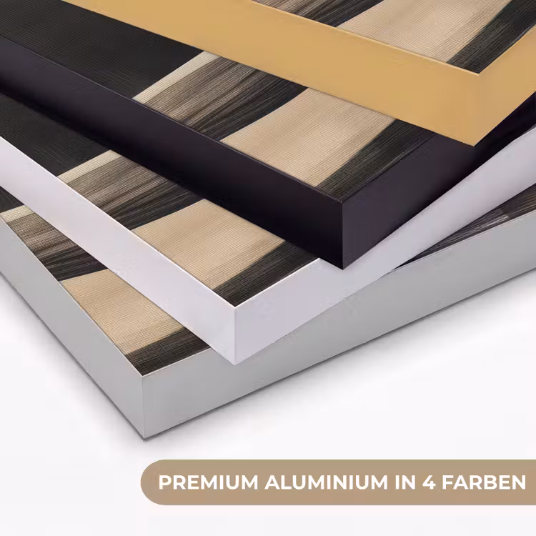 Maan - Cirkel - Goud Textielframe zwart klein -USP_kleurenDE