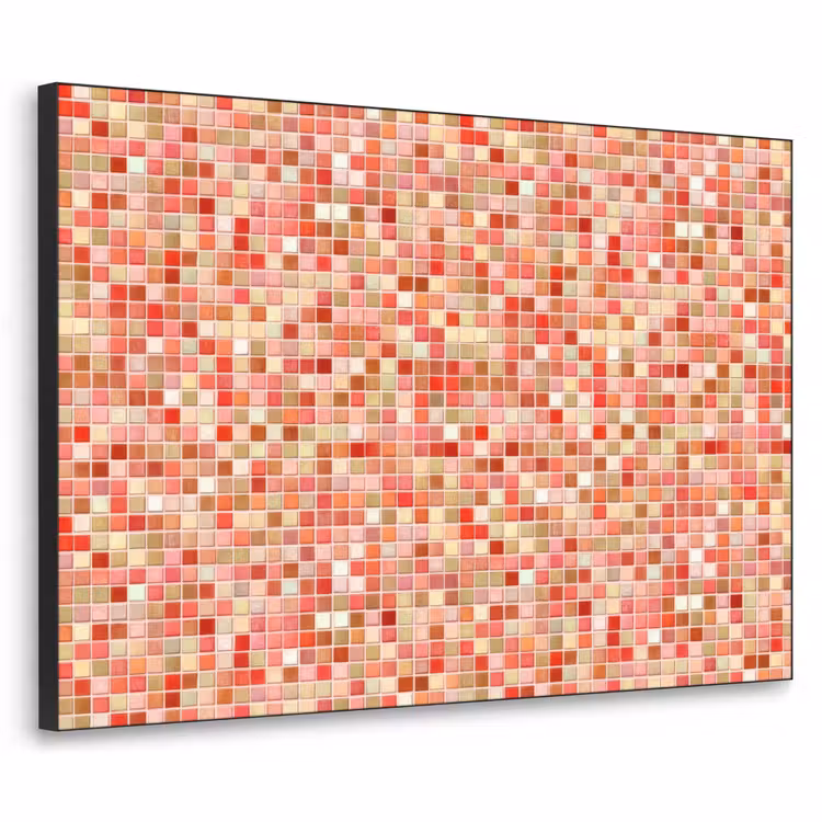 Mozaïek - Tegel - Patroon - Kleurrijk Textielframe zwart klein 947 -3d
