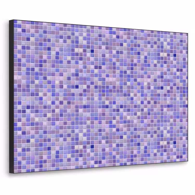 Mozaïek - Tegels - Lila - Amethist Textielframe zwart klein 947 -3d