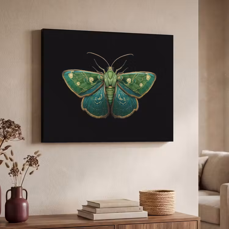 Mot - Levendig - Groen Textielframe - compleet frame klein -sfeer3