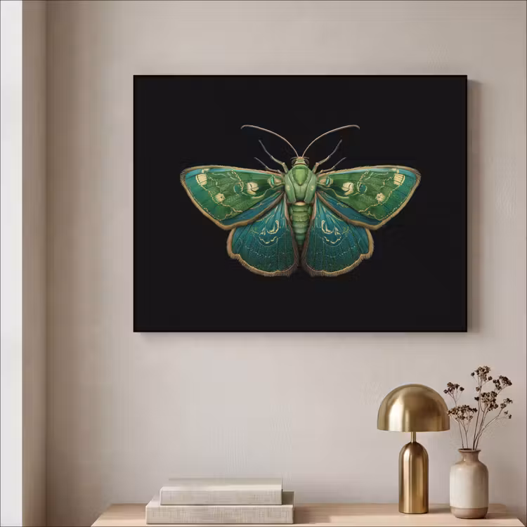 Mot - Levendig - Groen Textielframe - compleet frame klein -sfeer2