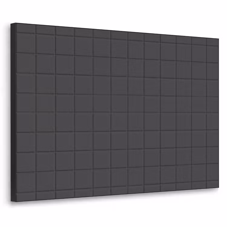 Patroon - Tegel - Antraciet Textielframe zwart klein 947 -3d