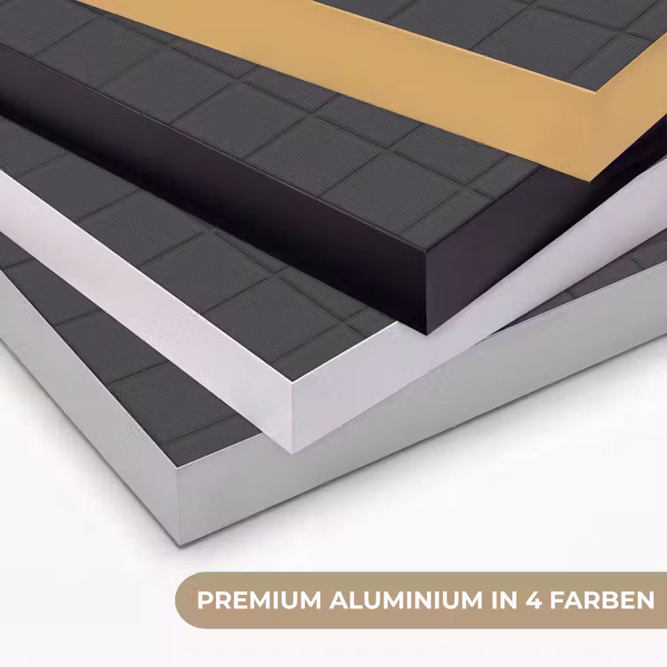 Patroon - Tegel - Antraciet Textielframe zwart klein 947 -USP_kleurenDE