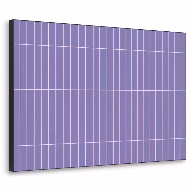Patroon - Tegel - Lila Textielframe zwart klein 947 -3d