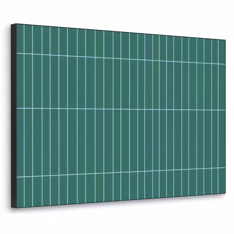 Patroon - Tegel - Saliegroen Textielframe zwart klein 947 -3d