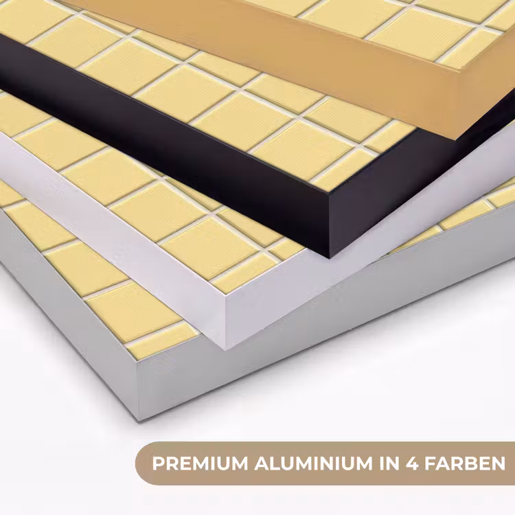 Patroon - Tegels - Geel Textielframe zwart klein 947 -USP_kleurenDE