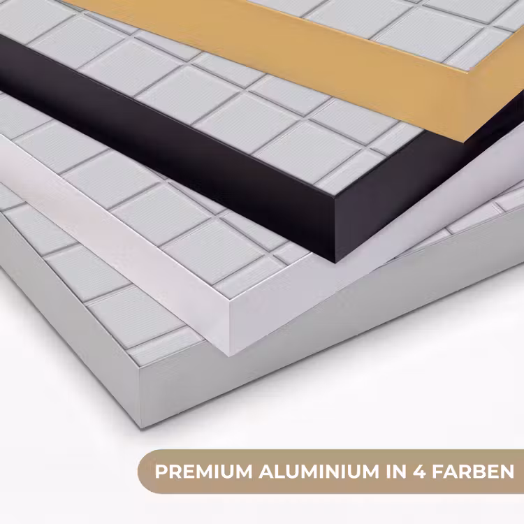 Patroon - Tegels - Licht - Grijs Textielframe zwart klein 947 -USP_kleurenDE