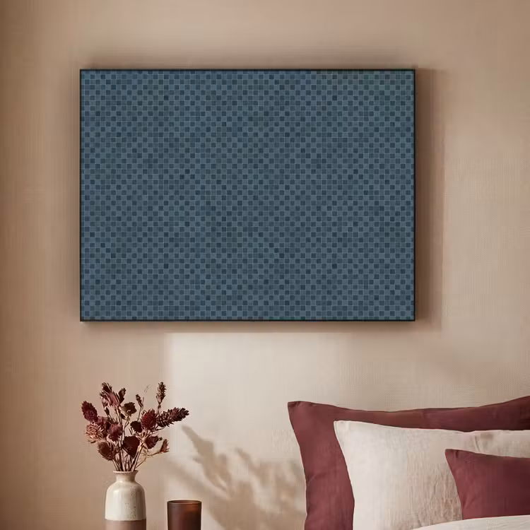 Patroon - Mozaïek - Groen Textielframe zwart klein 947 -sfeer1