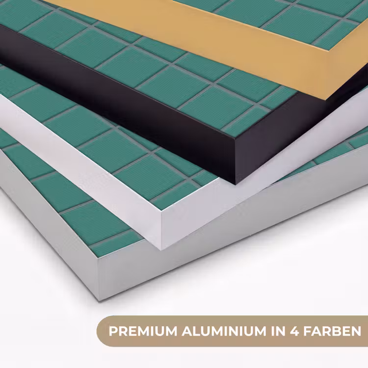 Patroon - Patroon - Smaragd Textielframe zwart klein 947 -USP_kleurenDE