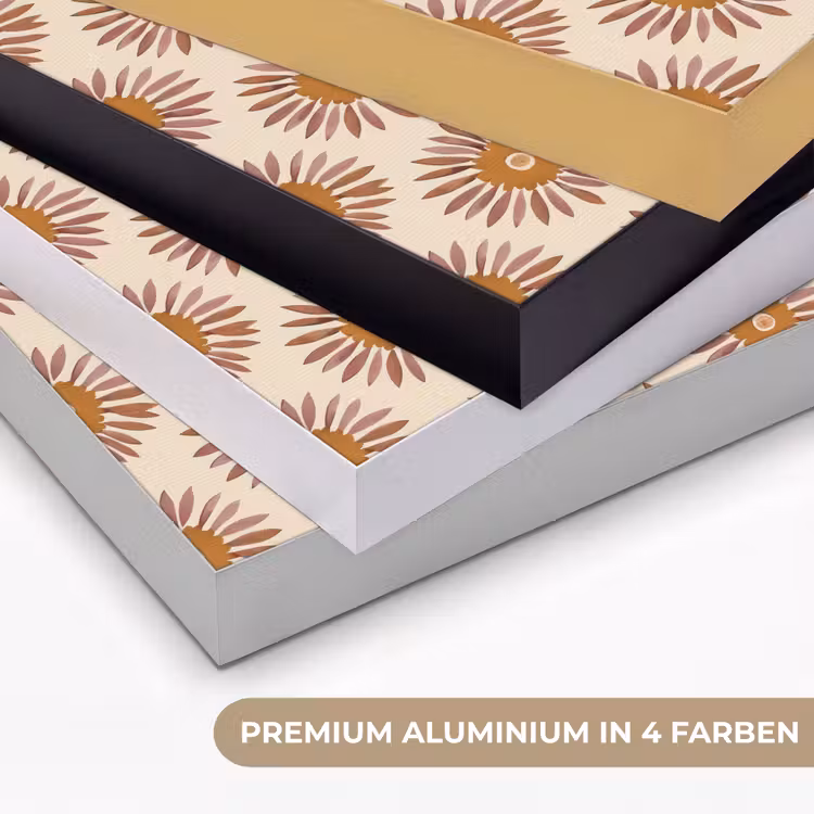 Patroon - Retro - Bruin Textielframe zwart klein 947 -USP_kleurenDE