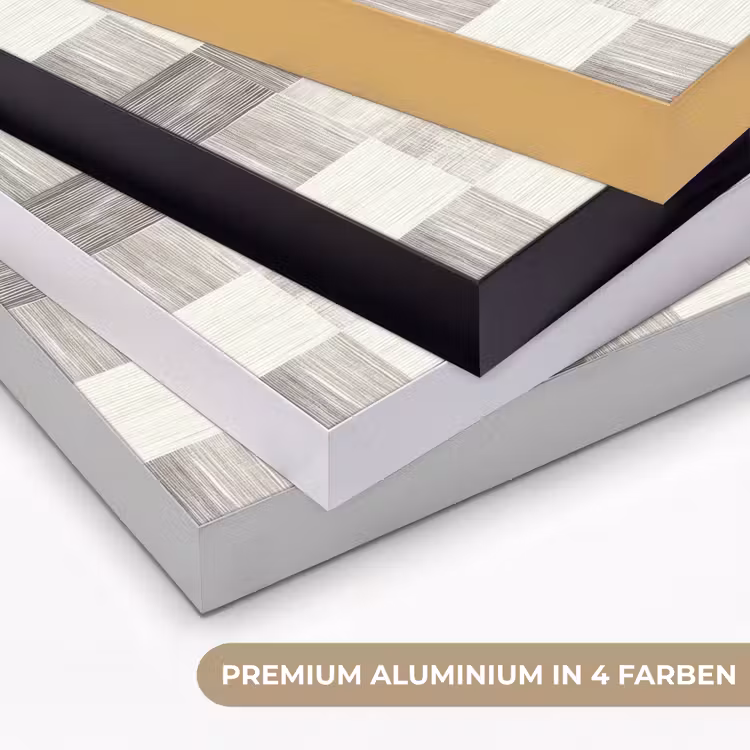 Patroon - Dambord - Houtnerf Textielframe zwart klein 947 -USP_kleurenDE