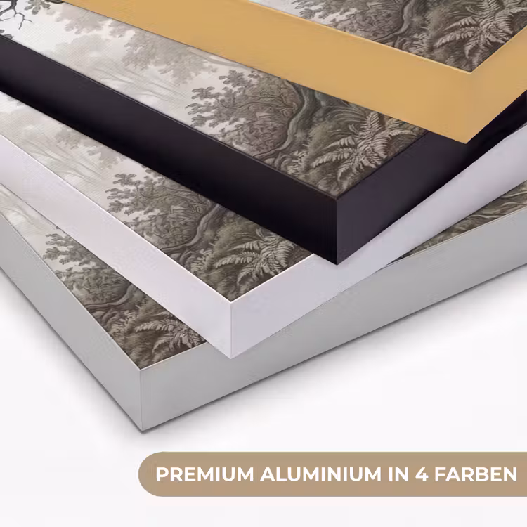 Natuur - Bos - Eik Textielframe zwart klein -USP_kleurenDE
