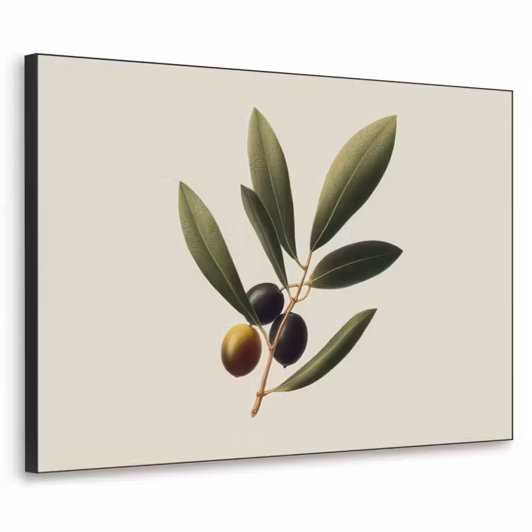 Olijftak - Donkergroen - Olijven Textielframe - compleet frame klein -3d