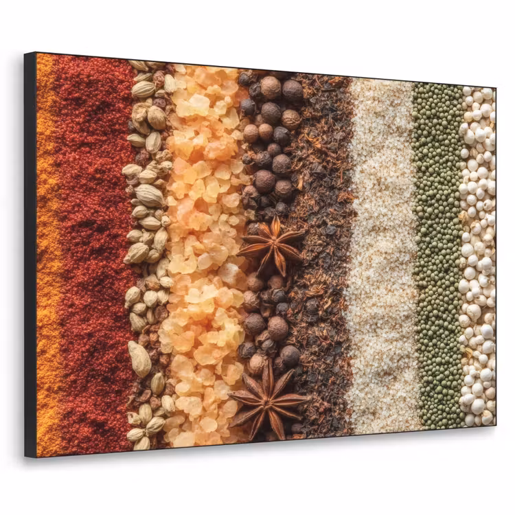 Banen - Verticaal - Kruiden - Variatie Textielframe - compleet frame klein -3d