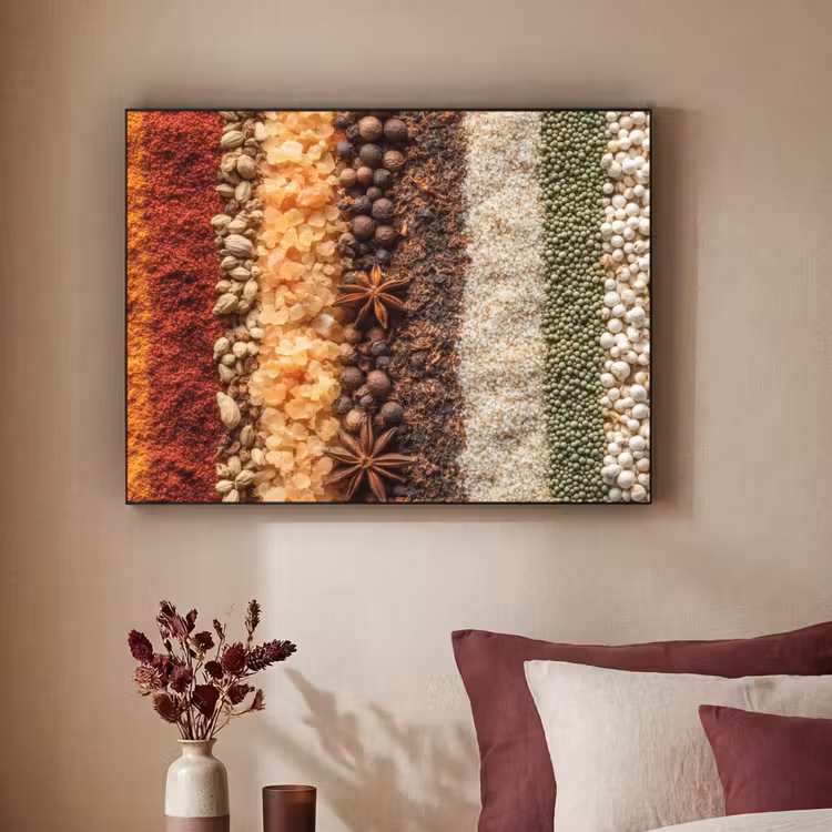 Banen - Verticaal - Kruiden - Variatie Textielframe - compleet frame klein -sfeer1