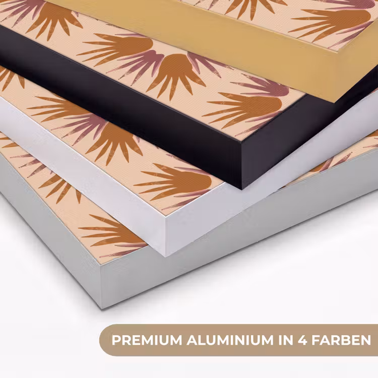 Ornament - Patroon - Oker Textielframe zwart klein 947 -USP_kleurenDE