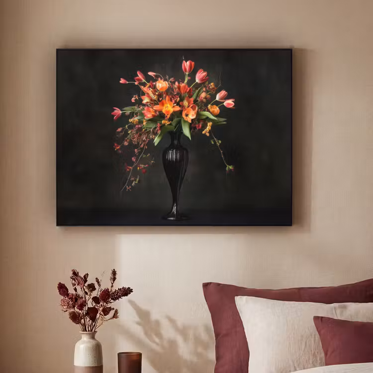 Sierlijk - Boeket - Vaas Textielframe - compleet frame klein -sfeer1
