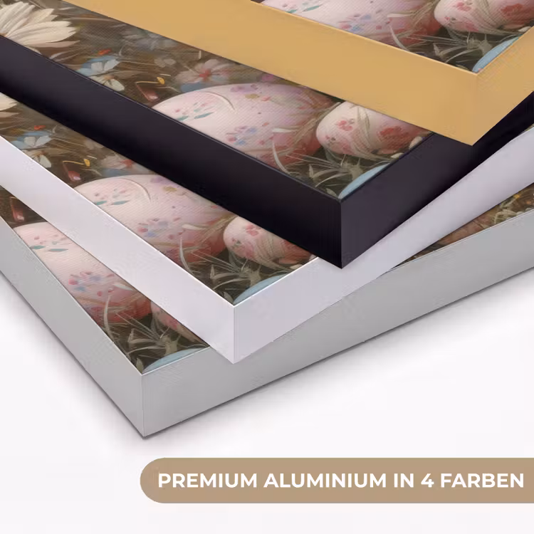 Paashaas - Lente - Paaseieren Textielframe zwart klein -USP_kleurenDE