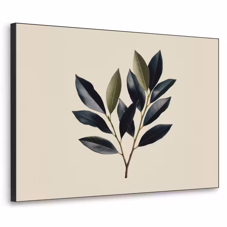 Ovaal - Olijfgroen - Simpel Textielframe - compleet frame klein -3d