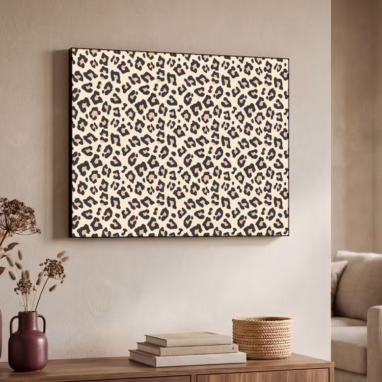 Panterprint - Patroon - Bruin Textielframe - compleet frame klein 947 -sfeer3