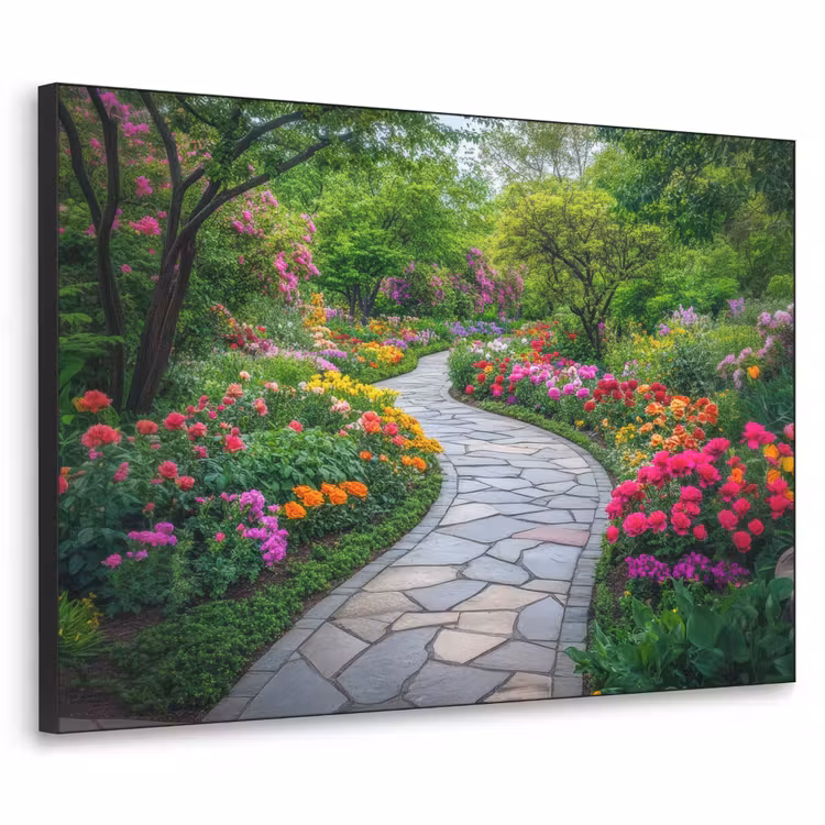 Park - Bloemen - Tuin Textielframe - compleet frame klein -3d