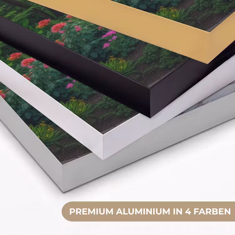 Park - Bloemen - Tuin Textielframe zwart klein -USP_kleurenDE