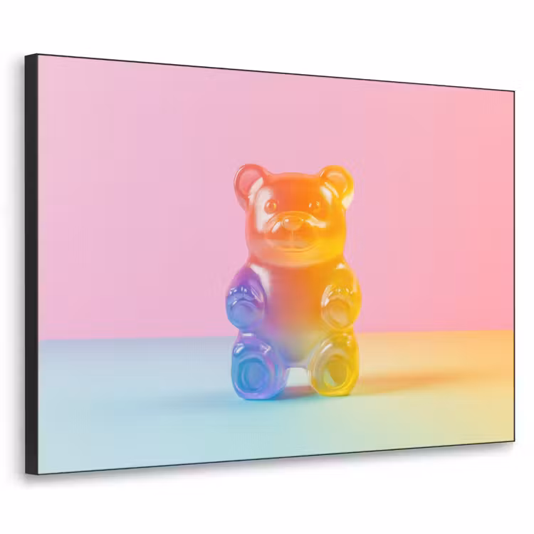 Pastel - Snoep Textielframe zwart klein -3d