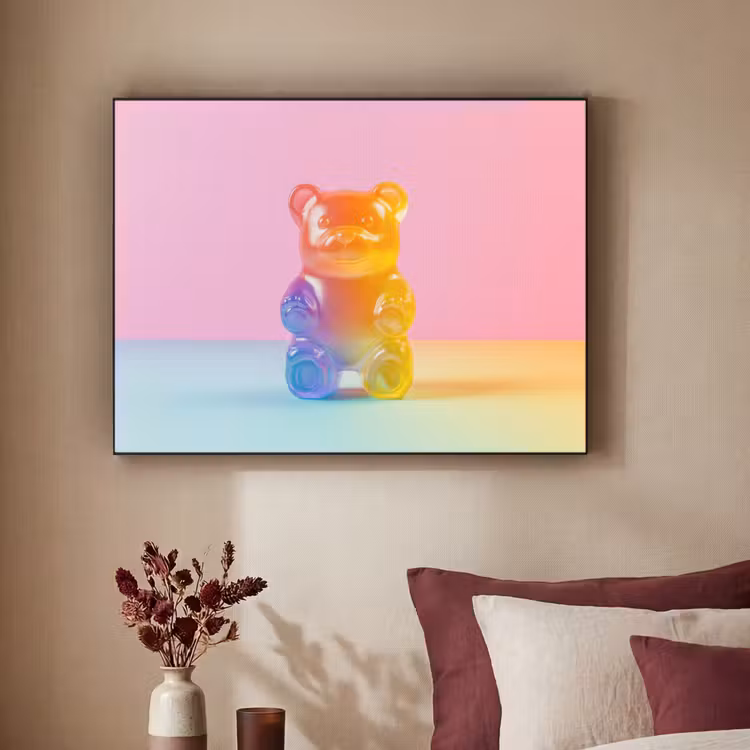Pastel - Snoep Textielframe zwart klein -sfeer1