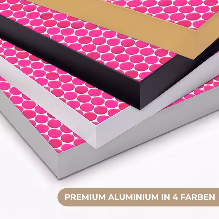 Penny - Mozaïek - Felroze Textielframe zwart klein 947 -USP_kleurenDE