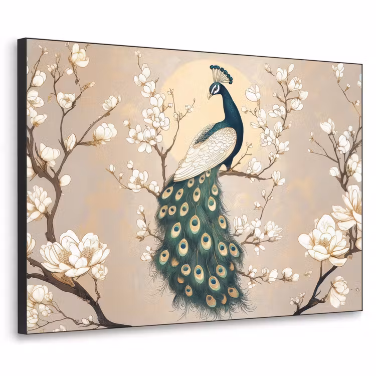 Pauw - Tak - Bloemen Textielframe - compleet frame klein -3d