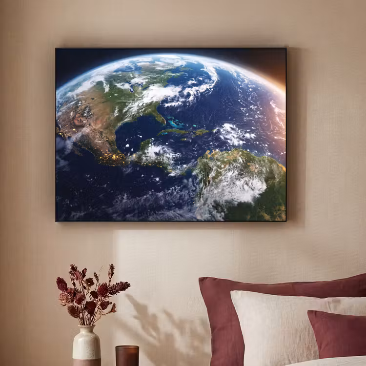 Art Frame - Planet – Weltraum – Kosmos - Planeet - Ruimte - Kosmos Textielframe zwart klein