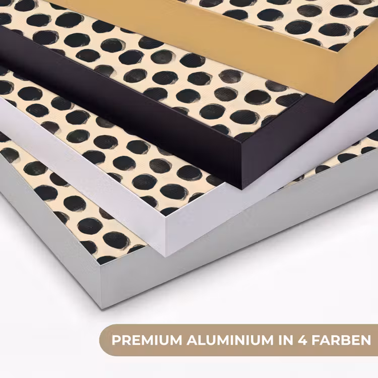 Stippen - Patroon - Zwart Textielframe zwart klein 947 -USP_kleurenDE