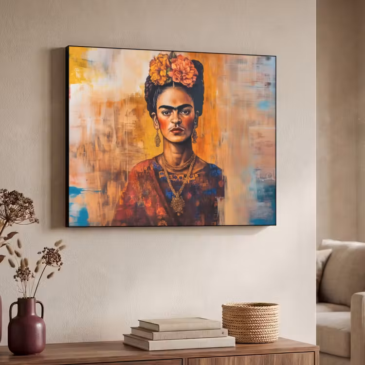 Portret - Sieraden - Schilderachtig Textielframe zwart klein -sfeer3